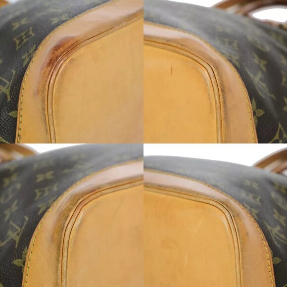 LOUIS VUITTON LV Logo Alma Hand Bag Monogram Leather Brown France - Picture 5 of 7